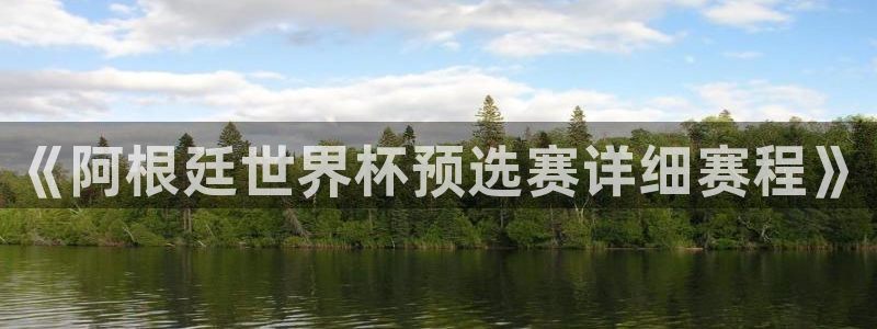 世界杯足球:《阿根廷世界杯预选赛详细赛程》